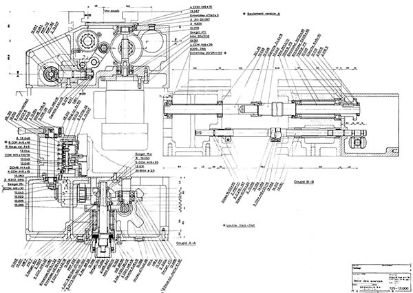 Коробка подач токарно-гвинторізного верстата Schaublin 125